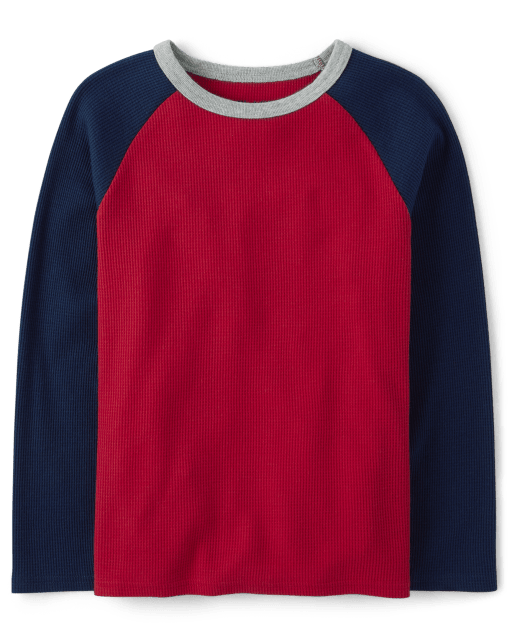 Top térmico con bloques de color para niños