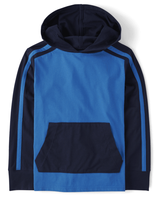 Top con capucha y bloques de color para niños