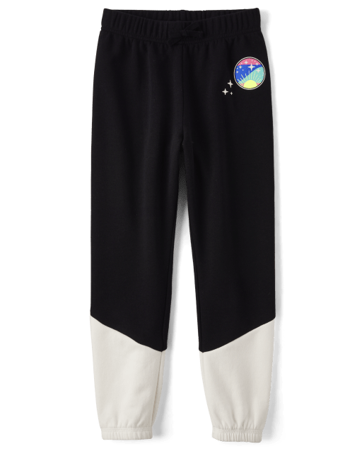 Girls Colorblock French Terry Jogger Pants