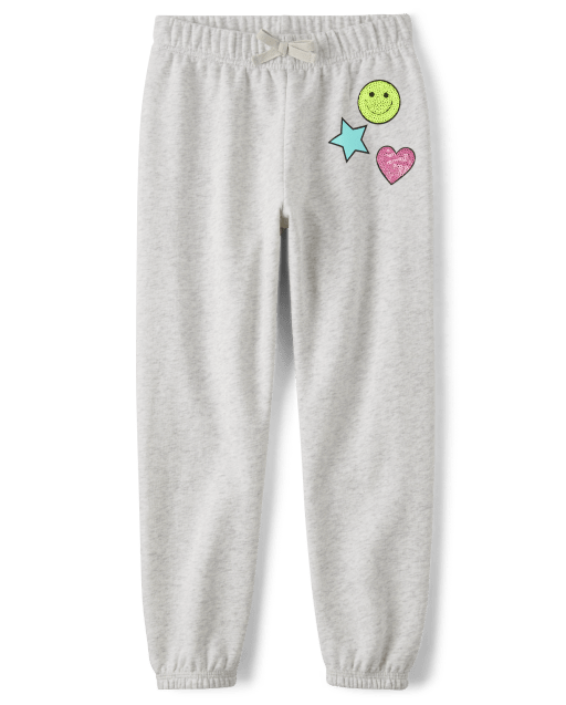 Girls Graphic French Terry Jogger Pants