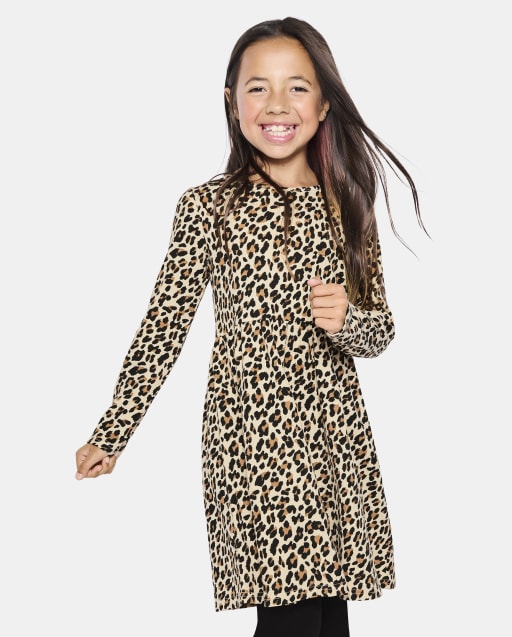 Girls Print Thermal Everyday Dress