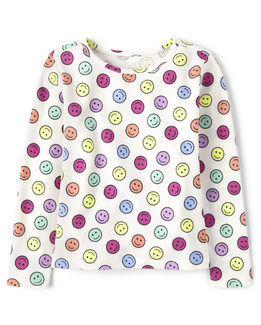 Girls Print Thermal Top