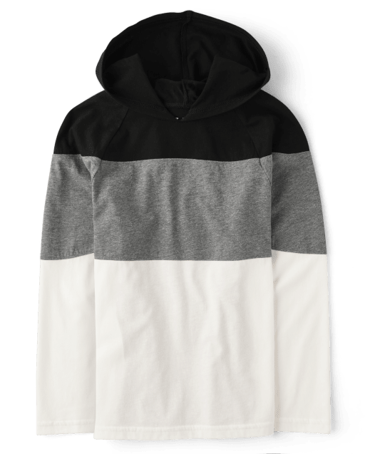 Boys Colorblock Hooded Top