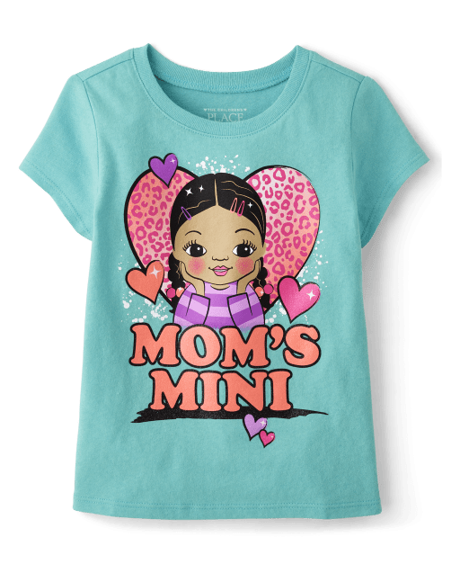 Baby And Toddler Girls Mom's Mini Graphic Tee