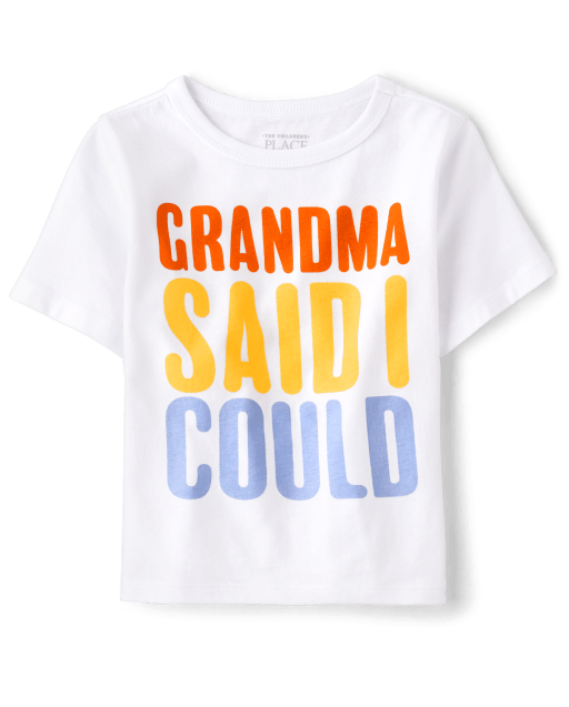 Camiseta con gráfico Grandma Said para bebés y niños pequeños