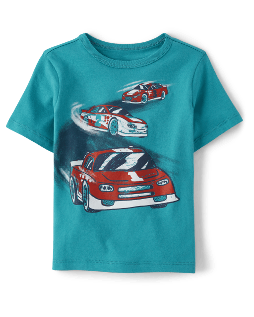 Baby And Toddler Boys Race Car Graphic Tee
