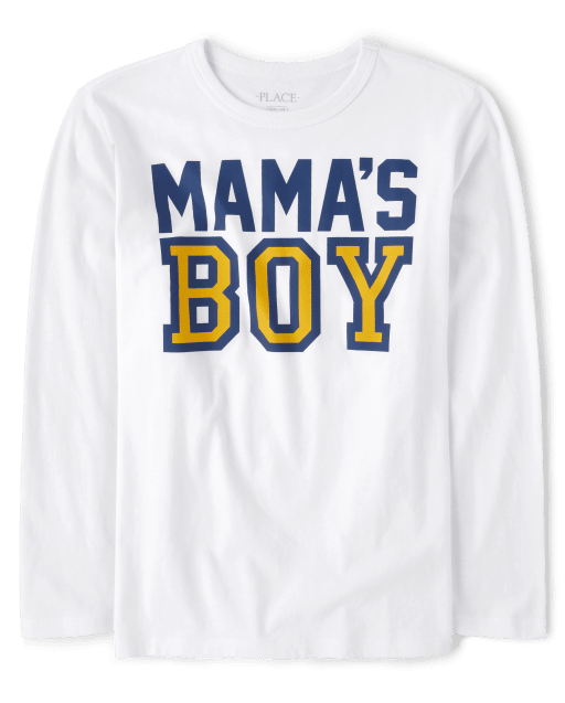 Camiseta con gráfico Mama's Boy para niños