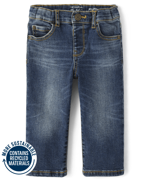 Toddler Boys Basic Stretch Relaxed Jeans