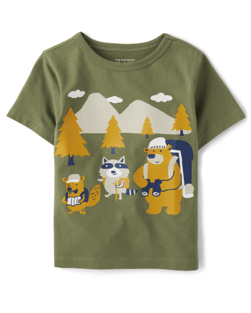 Baby And Toddler Boys Camp Critters Graphic Tee