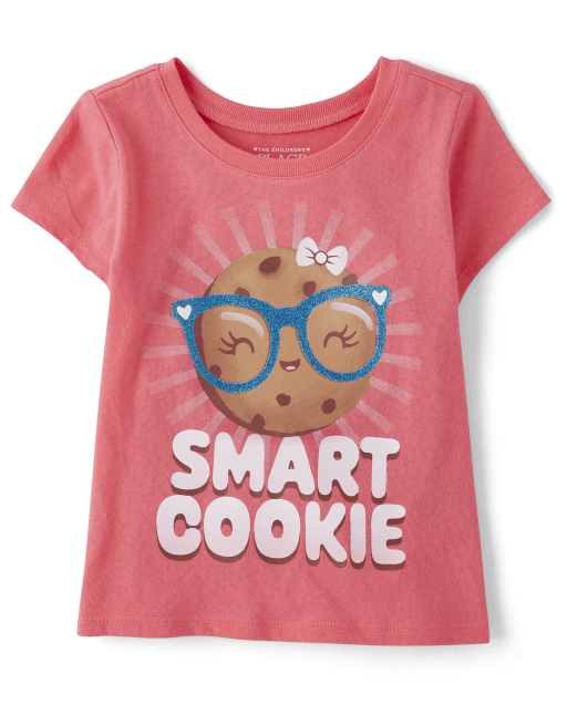 Baby And Toddler Girls Smart Cookie Graphic Tee