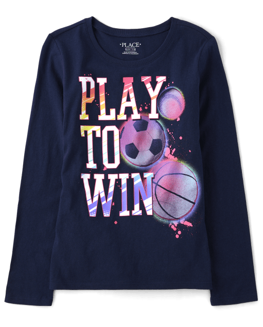 Girls Sports Graphic Tee