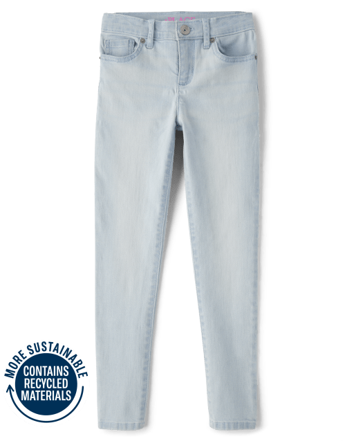 Jeans súper ajustados básicos para niña