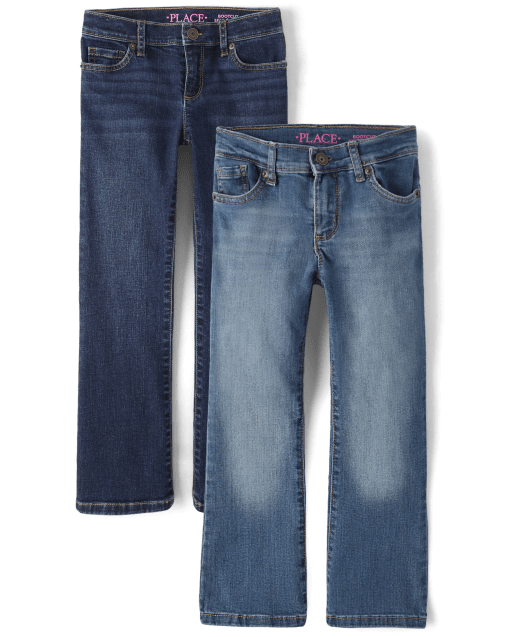 Girls Bootcut Jeans 2-Pack