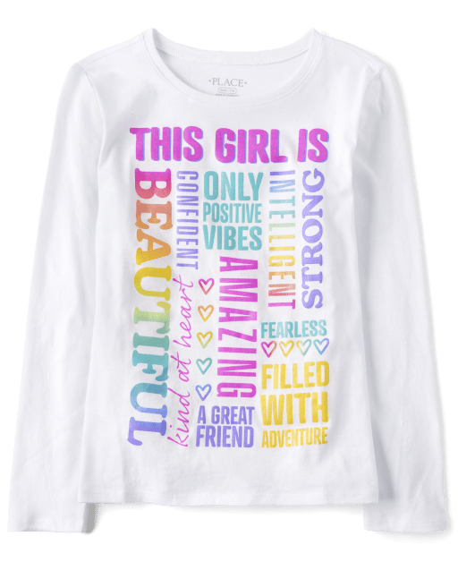 Girls This Girl Is Beautiful Graphic Tee