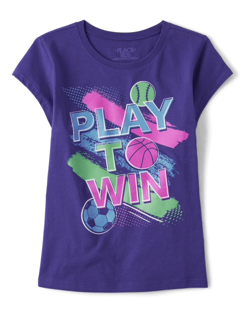 Girls Play Graphic Tee