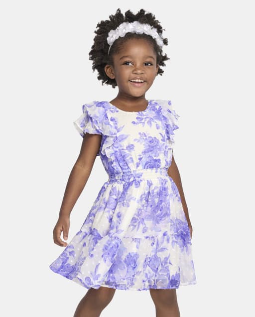 Baby And Toddler Girls Mommy And Me Floral Ruffle Dress