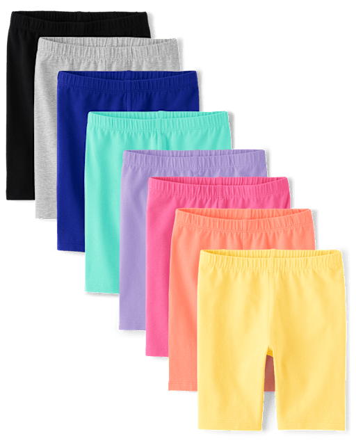 Girls Bike Shorts 8-Pack