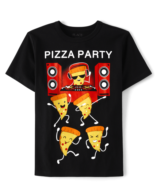 Boys Pizza Party Graphic Tee