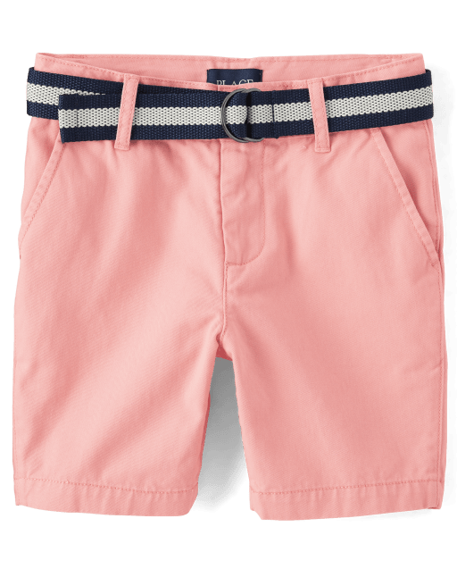 Boys Belted Chino Shorts