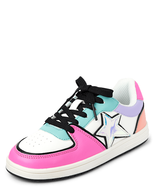Tenis bajos color block niña