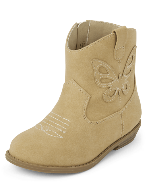 Toddler Girls Butterfly Cowgirl Booties