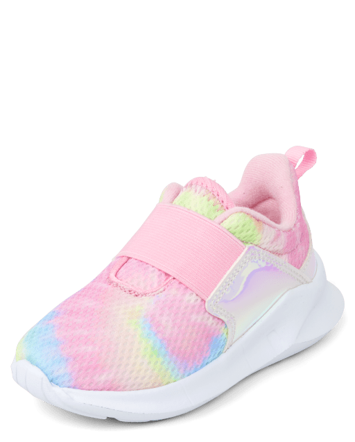 Toddler Girls Rainbow Tie Dye Running Sneakers