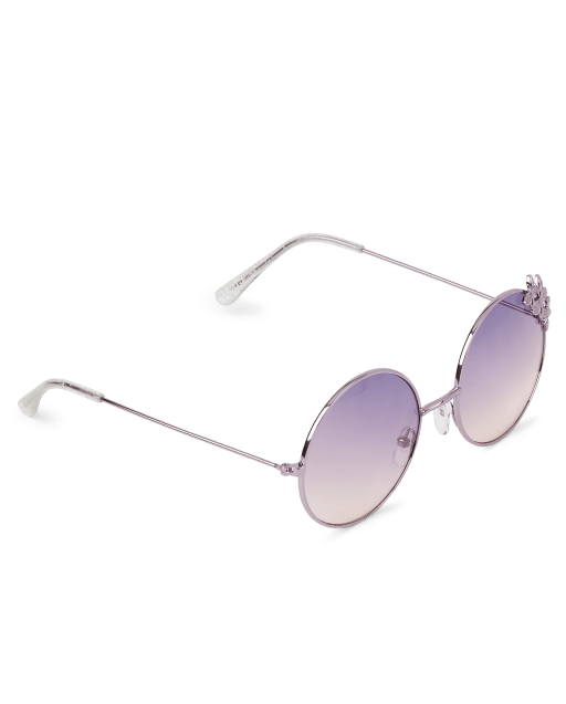 Girls Butterfly Icon Round Sunglasses