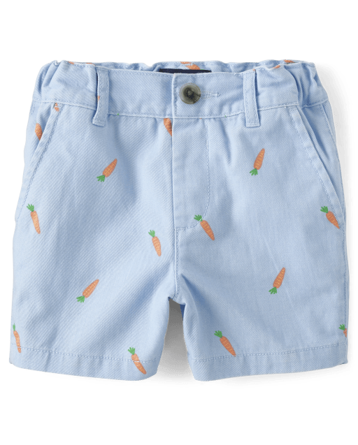Baby And Toddler Boys Print Chino Shorts