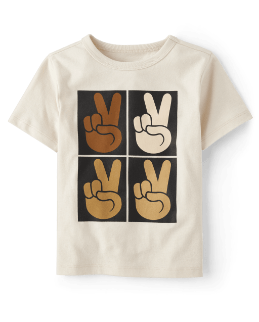 Baby And Toddler Boys Peace Graphic Tee