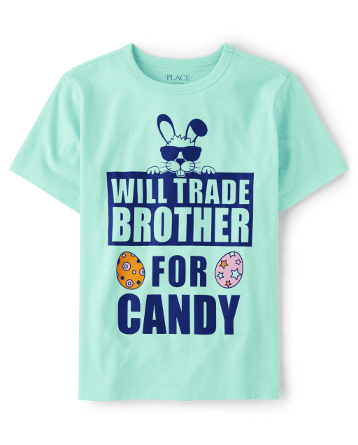 Unisex Kids Easter Brother Graphic Tee