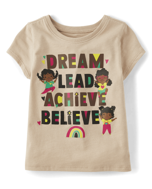 Baby And Toddler Girls Dream Graphic Tee