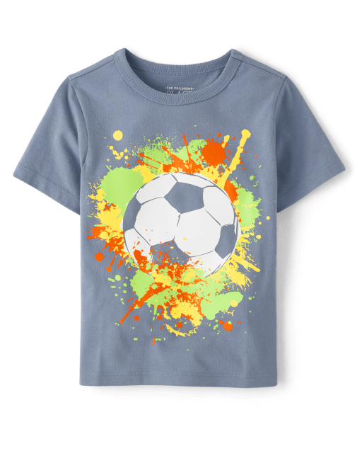 Baby And Toddler Boys Soccer Graphic Tee