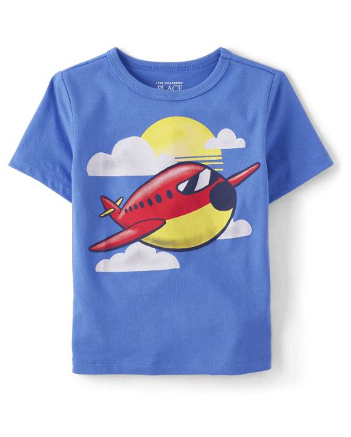 Baby And Toddler Boys Airplane Graphic Tee