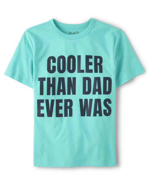 Boys Cooler Than Dad Graphic Tee
