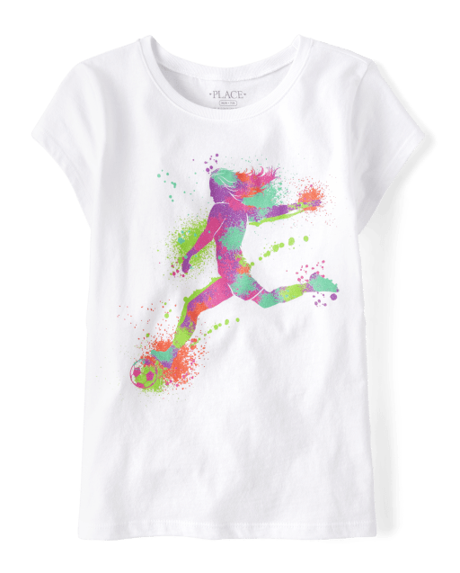Girls Soccer Girl Graphic Tee
