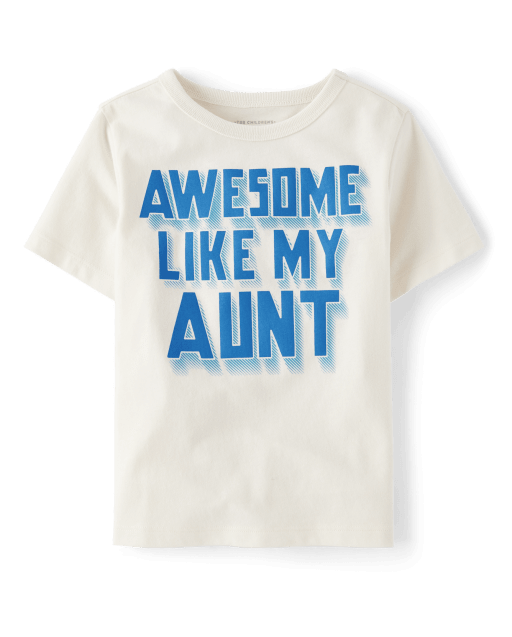 Baby And Toddler Boys Awesome Aunt Graphic Tee
