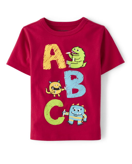 Baby And Toddler Boys ABC Monster Graphic Tee