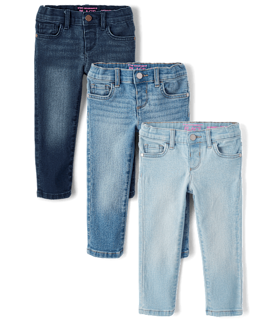 Toddler Girls Skinny Jeans 3-Pack