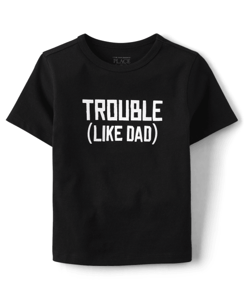 Camiseta con estampado de problemas para bebés y niños pequeños