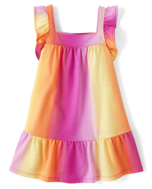 Baby And Toddler Girls Ombre Ruffle Dress