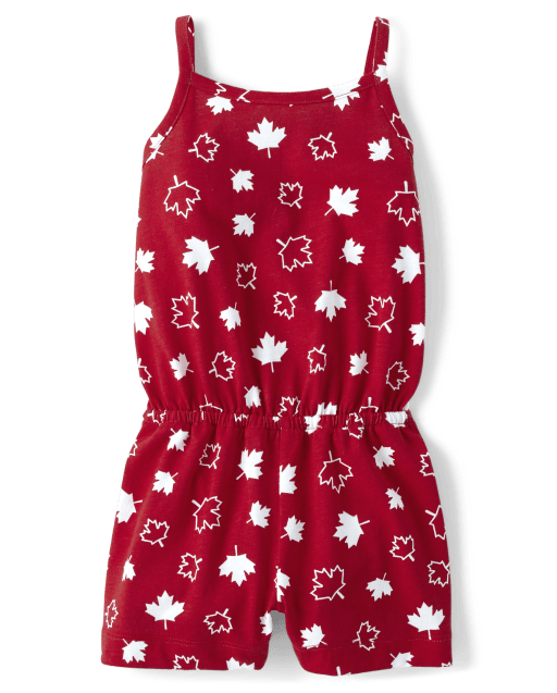 Baby And Toddler Girls Print Romper
