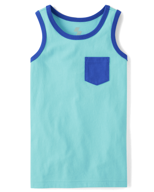 Camiseta sin mangas con bolsillo para niños