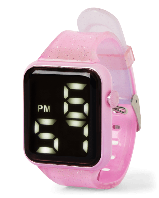 Girls Glitter Ombre Digital Watch