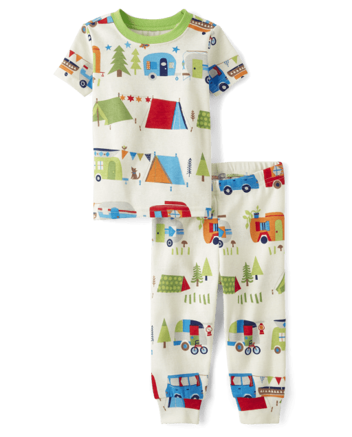Baby And Toddler Boys Camper Snug Fit Cotton Pajamas
