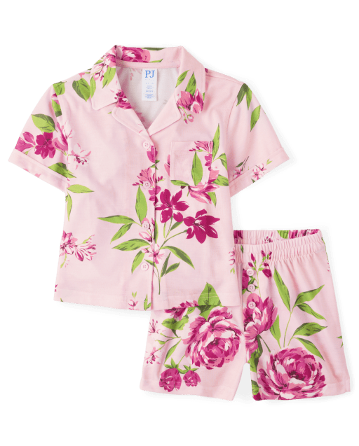 Girls Mommy And Me Floral Pajamas