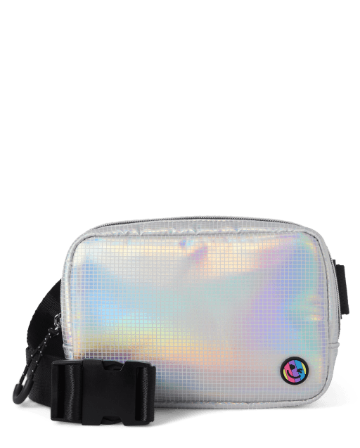 Tween Girls Holographic Puffer Sling Bag