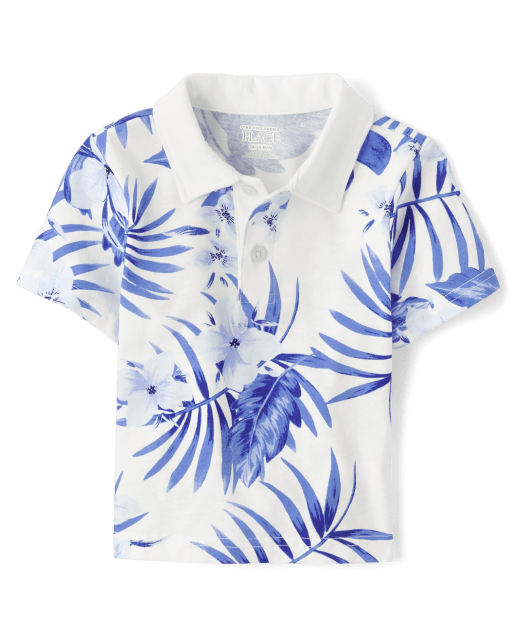 Baby And Toddler Boys Matching Family Tropical Polo