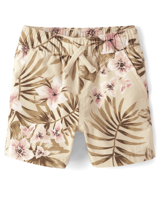 Baby And Toddler Boys Tropical Jogger Shorts