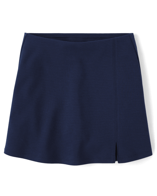 Girls Uniform Ponte Knit A Line Skort