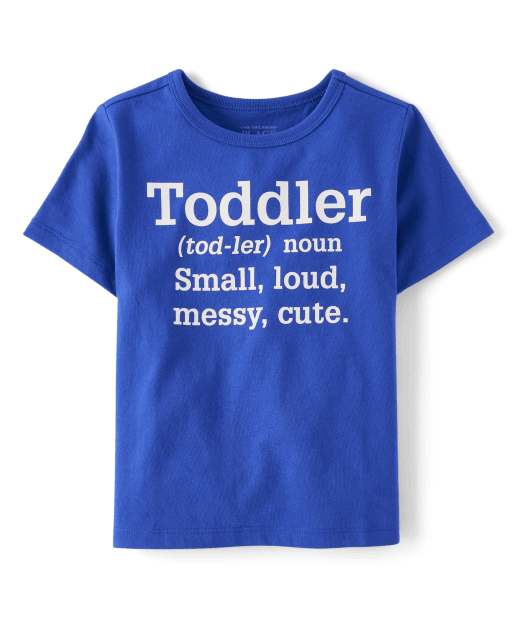 Camiseta con gráfico de definición de niños pequeños para bebés y niños pequeños